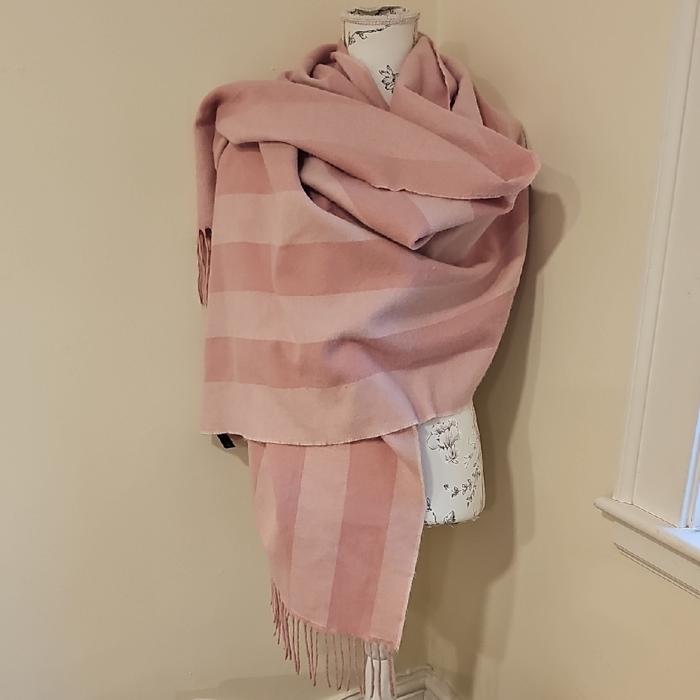 Victoria's Secret Pink Striped Scarf